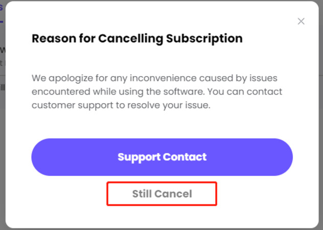 cancel subscription