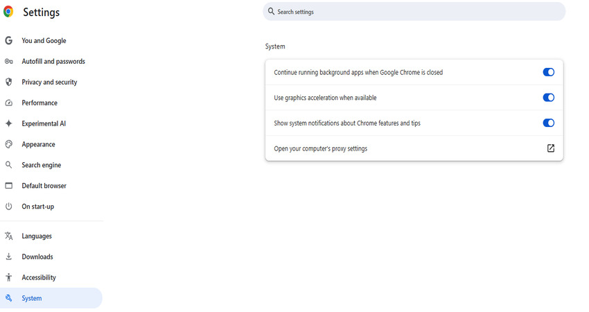 disable hardware acceleration operation diagram