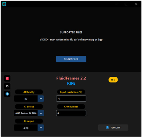 rife video frame interpolation app