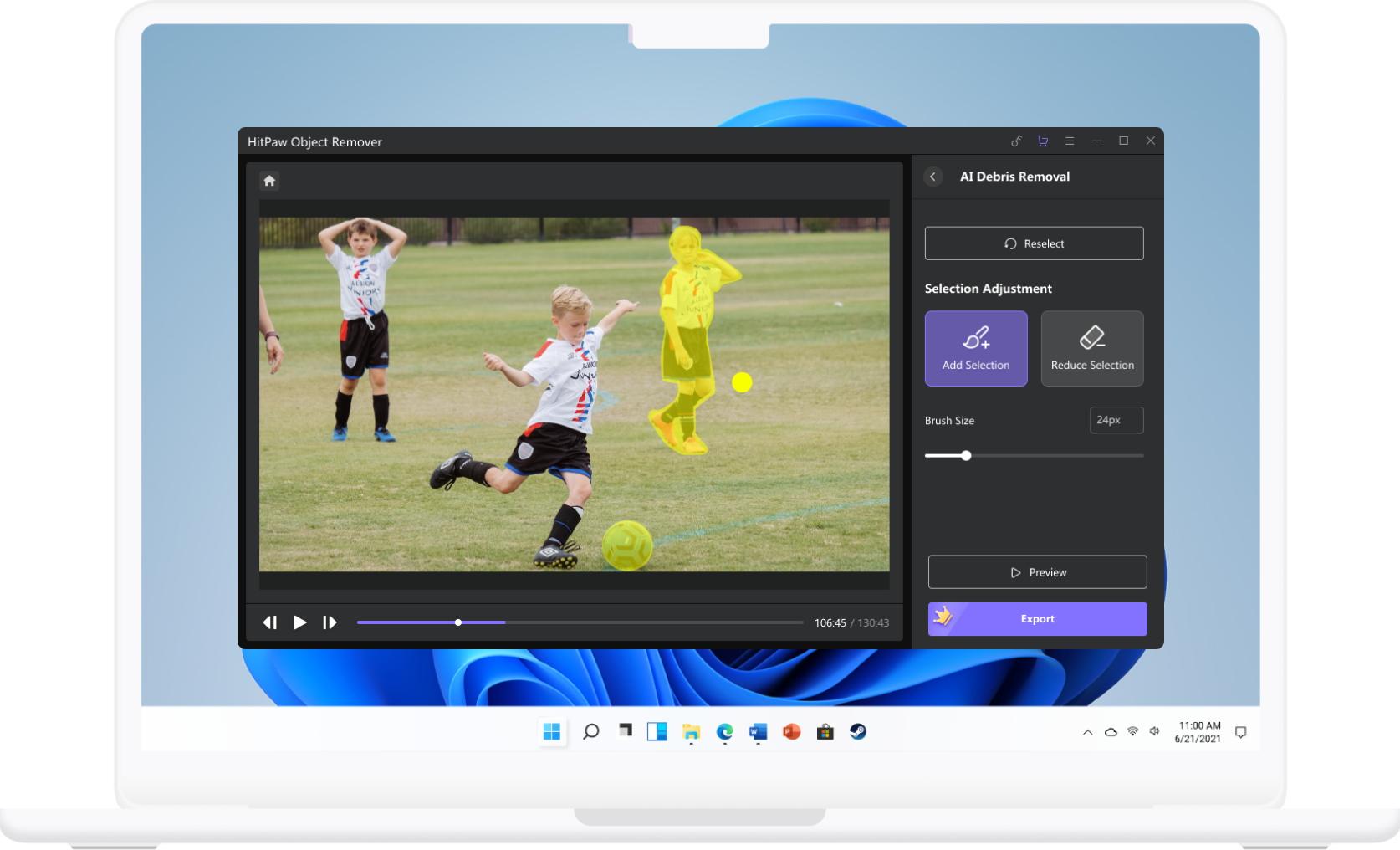 remove objects from video