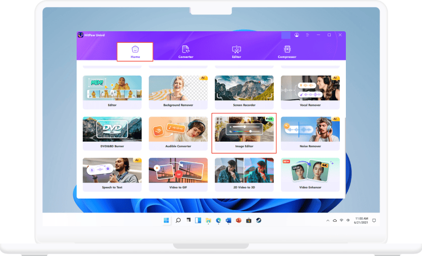 select an edit feature in hitpaw video converter for mac